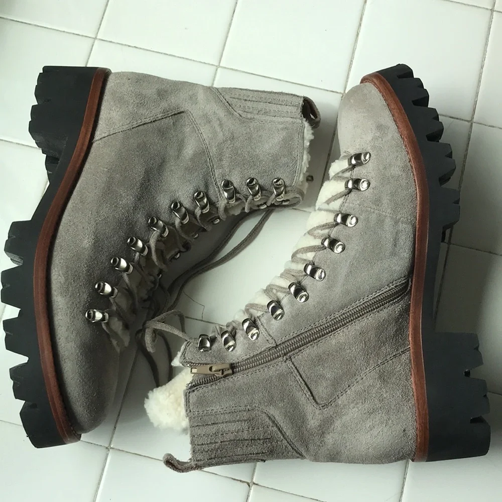 New Jeffrey Campbell Culvert Sherpa boot size 8.5, 10